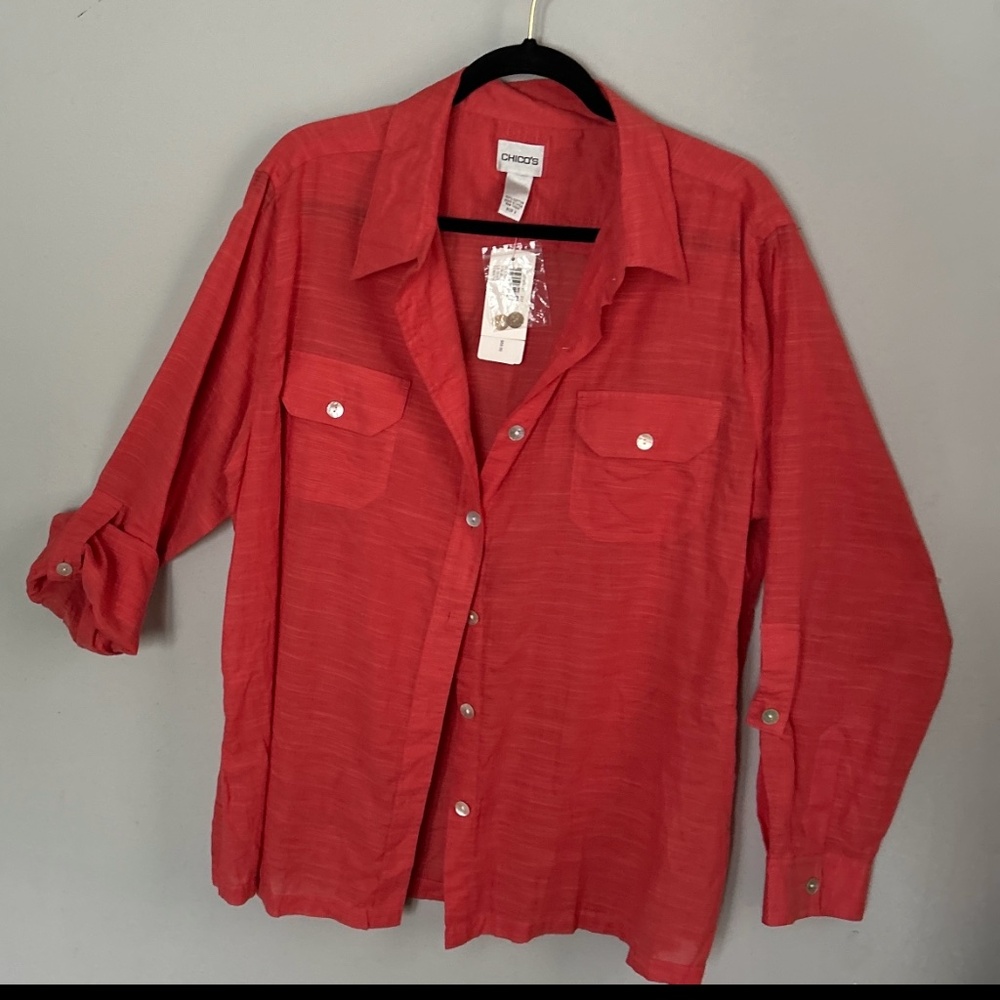 New Chico’s Cotton Blouse